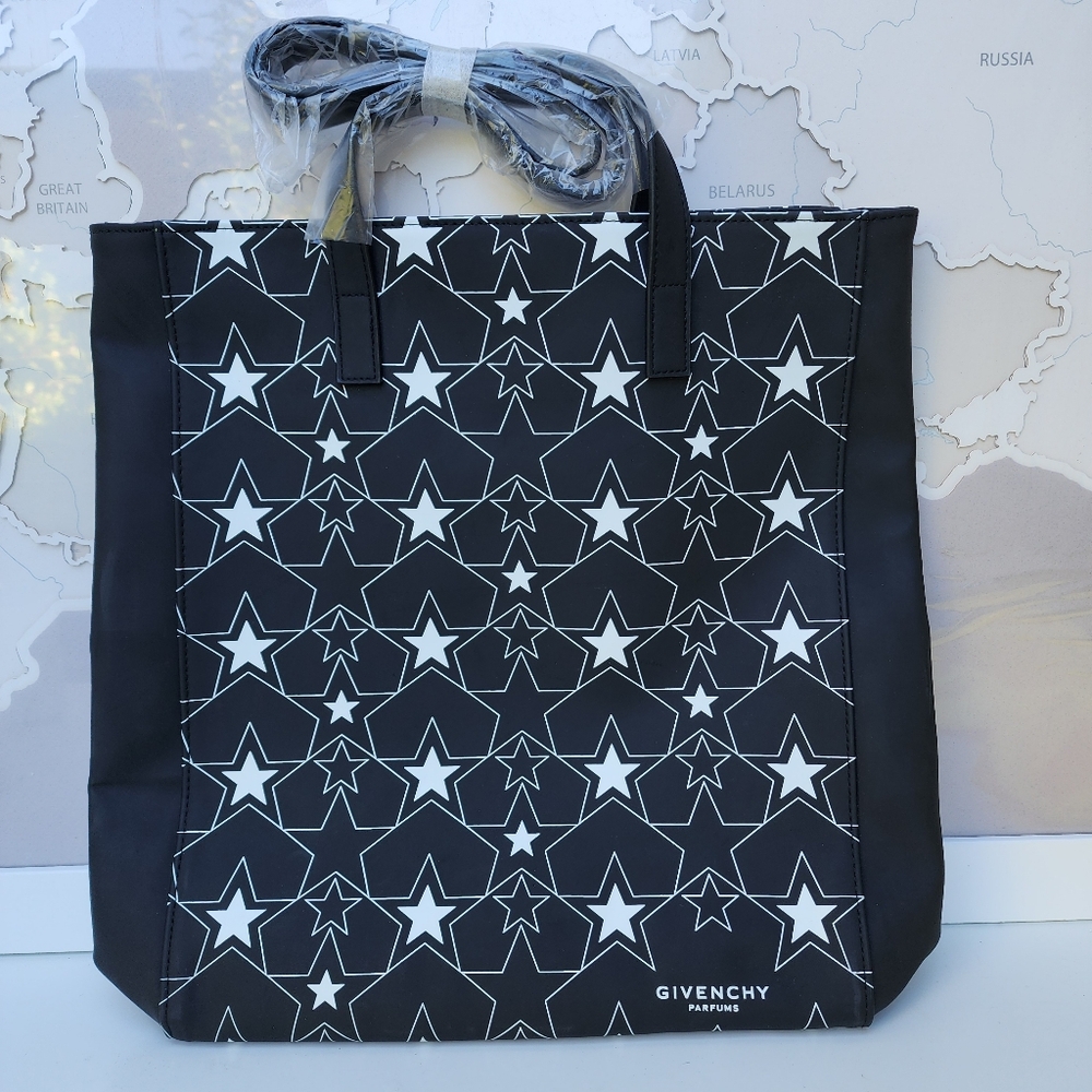 New Givenchy Black and White Star Tote